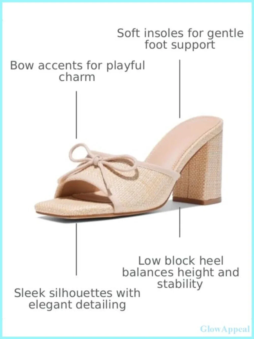 Chunky Block Heels Sandals Women Summer Raffia Ankle Strap Low Heel